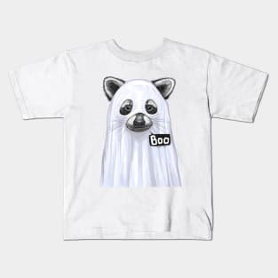 Raccoon Boo Kids T-Shirt